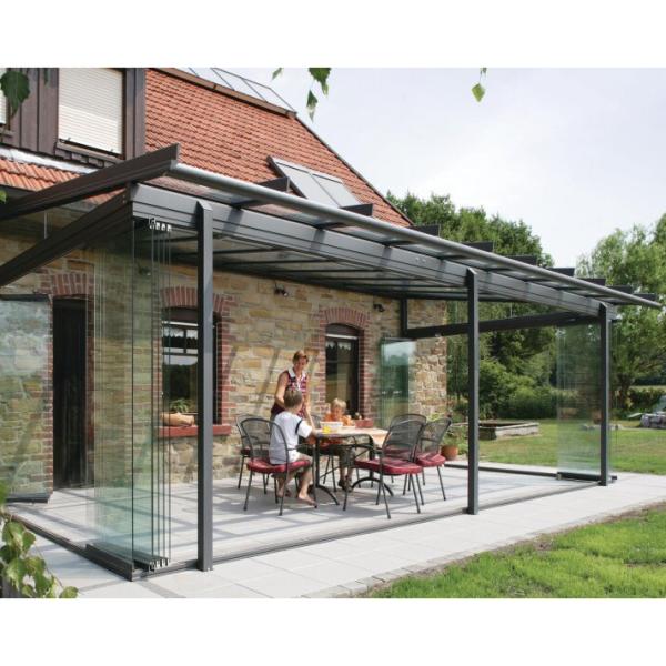 Garden Prefabricated Green House Sunroom Aluminum Frame Thermal Insulation Four