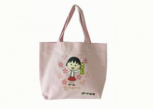 China Pink 10A Eco Shopping Plain Cotton Bags Samll Size For Kids Lunch Tote on sale
