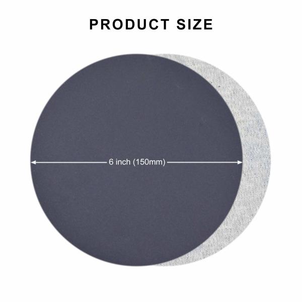 Cheap 6 Inch Aluminum Oxide Flocking Hook And Loop Sandpaper Sheets For Polishing Automotive  Floor Buffer for sale
