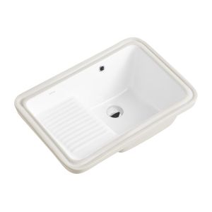 Quality Vanity Rectangular Under Counter Wash Basin Ceram Material wholesale