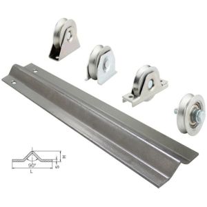 Quality Recessed Guide Sliding Gate Track Hardware And Rollers 55mm wholesale