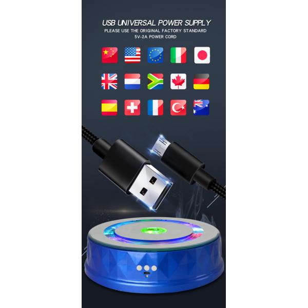 23cm Exquisite Rotating Led Display Stand 360 Degree Rotating Turntable Display Stand