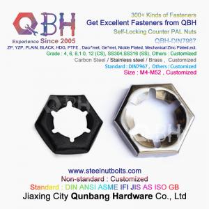 Quality QBH DIN7967 M4-M52 Carbon Steel Stainless Steel Self-Locking Counter Nuts / PAL Nuts wholesale