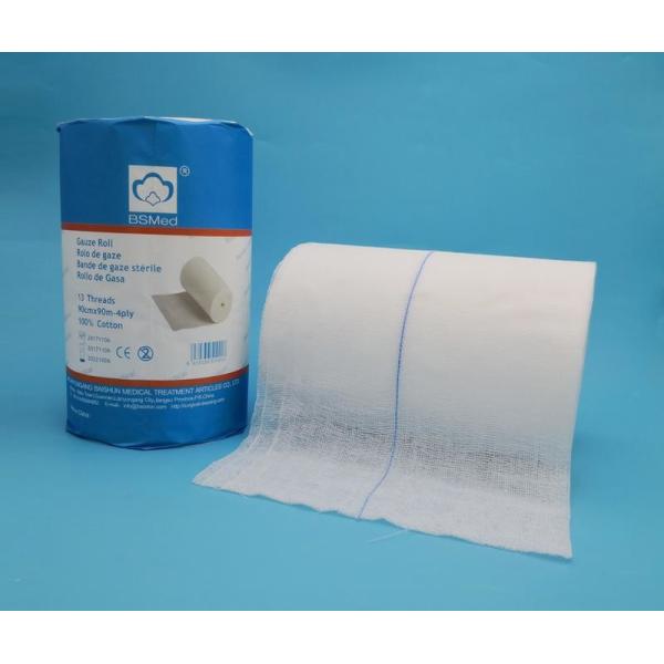 Customized Sizes Medical Absorbent 100% Hydrophile Gauze Bandage Cotton Gauze Roll