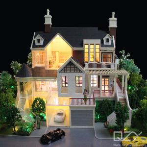 Quality House Interior Architectural Maquette Model 1:25 Oak Forest Villas ODM wholesale