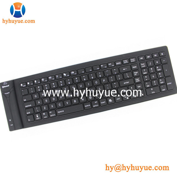 Bluetooth New 109 keys Silicon PC/Tablet/Laptop/Smartphone Keyboard Flexible & Waterproof