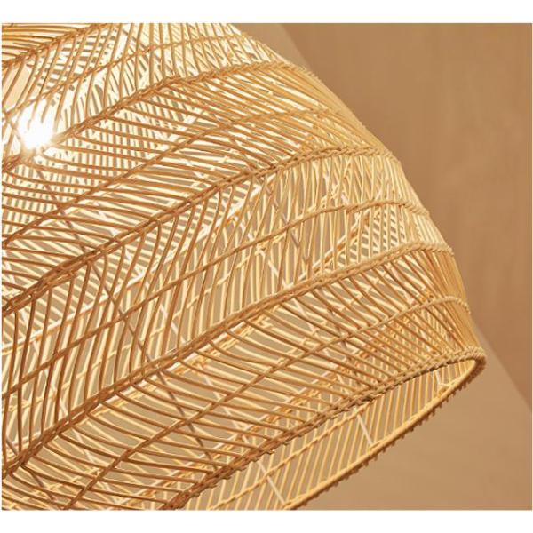Modern Round Rattan Hanging Chandelier For Restaurant Indoor Lighting