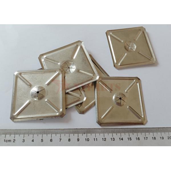 Stainless Steel Square Self Locking Washers 2-1/2" Used To Fix Insulation Pins