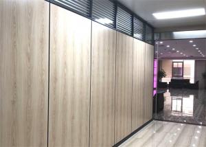 China Anodized Office Wooden Partitions Demountable Wall Systems on sale