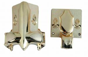 Quality Shining Gold Color Casket Corner 2# LG Casket Decoration And Handles wholesale