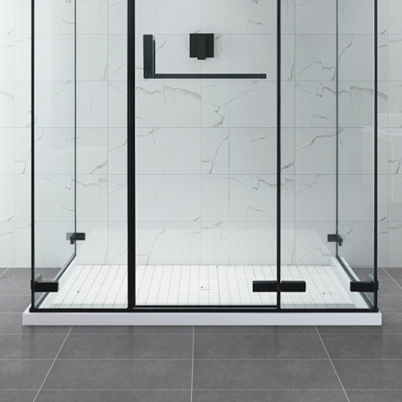 Custom - Made Shower Enclosure | Tailored to Space Curvature, Integrating Minimalist Aesthetics and Practical Functions