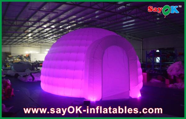 Inflatable Igloo Tent Advertising Dome Inflatable Air Tent , Led Light