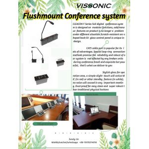 Quality Flush Mounting Audio Conference System Digital Microphone Meeting Room Microphone wholesale