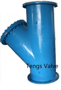 China Fabricted Steel Flanged Ends Y Strainer, Carbon Steel A234 WPB API and DIN Welded Y Type Strainer on sale