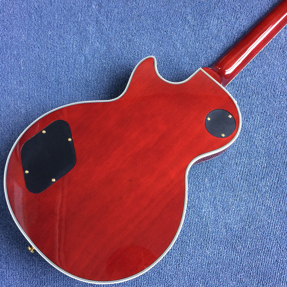 New style LP Electric guitar,Ebony Fingerboard,a piece of neck,Electric guitar with red wine