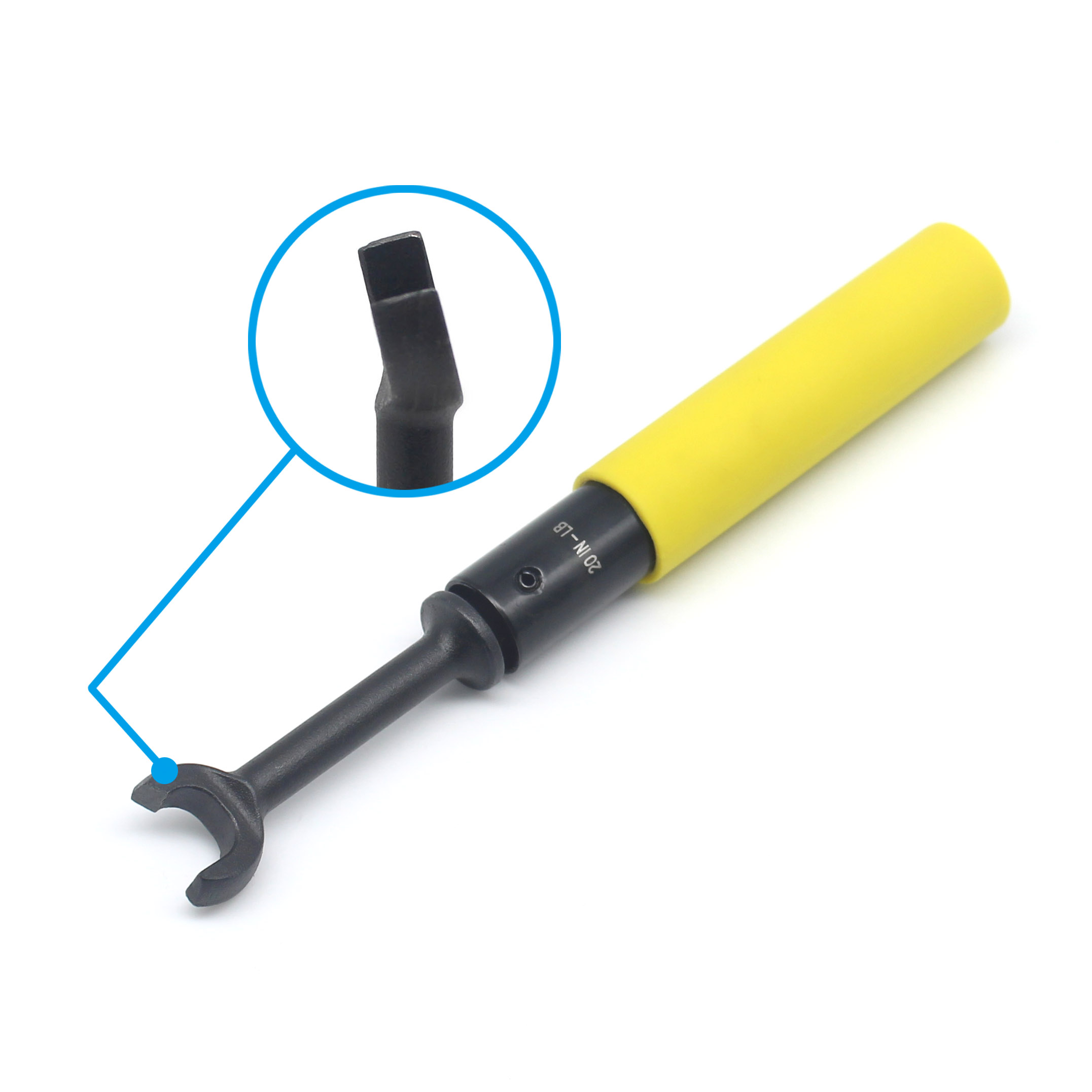 Yellow Handle 7 16 Speed Head 20 in lb Torque Wrench for Industrial Grade Reliability