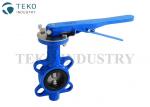 NBR Liner API609 Butterfly Valve , Stainless Steel Butterfly Valve With Long