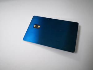 Quality Contact NFC Metal Prepaid RFID Smart Wallet Card Blue Brushed wholesale