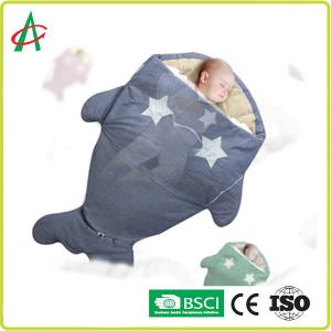 China BSCI 90x60cm Baby Shark Sleeping Bag for 0-12 month years old on sale