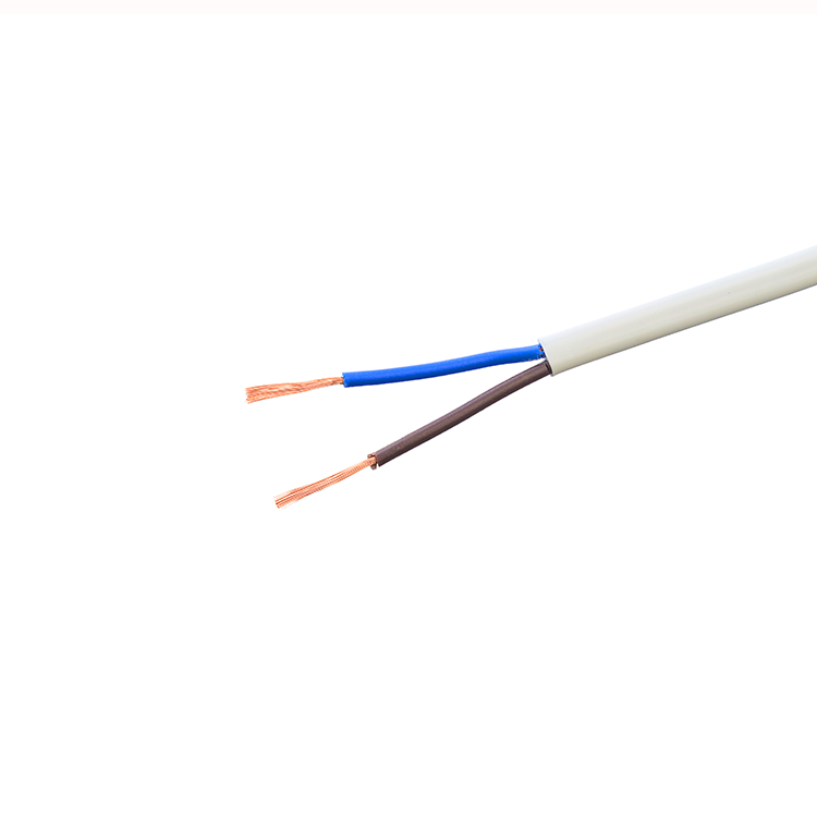 VDE Listed H03vvh2-f H05vvh2-f Flat Power Cable 300/500V 2 Core Oxygen-free Copper Wire 0.5 0.75 1 Mm2 Electric Wires