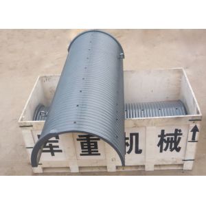 Quality 800mm Diameter Lebus Grooved Drum Sleeves  High Polymer Gray wholesale
