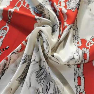 China 95gsm Printed Polyester Spandex Chiffon Fabric By The Yard 15d Satin Chiffon on sale