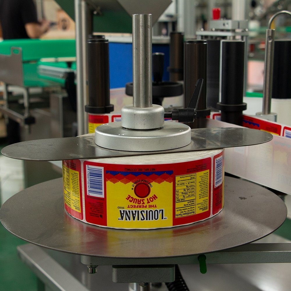 Automatic High Speed Vertical Large Round Bottle Labeling Machine With Ribbon Coding Machine