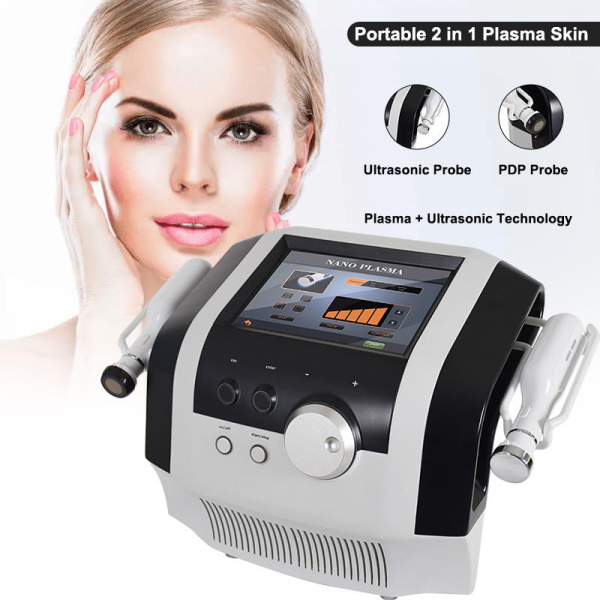 Non Invasive 2 Handles Anti Aging Ance Removal Ultrasonic Ceramic Space Plasma Machine