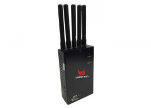 Quality Effective Hand held  Portable Signal Jammer Wi Fi 2G 3G 4G With Five Antennas wholesale
