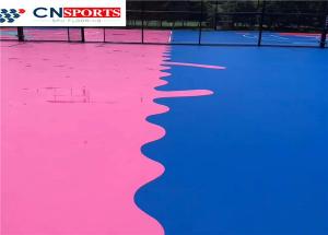 China Playground SPU Flooring , Olympic Park Synthetic Basketball Court on sale