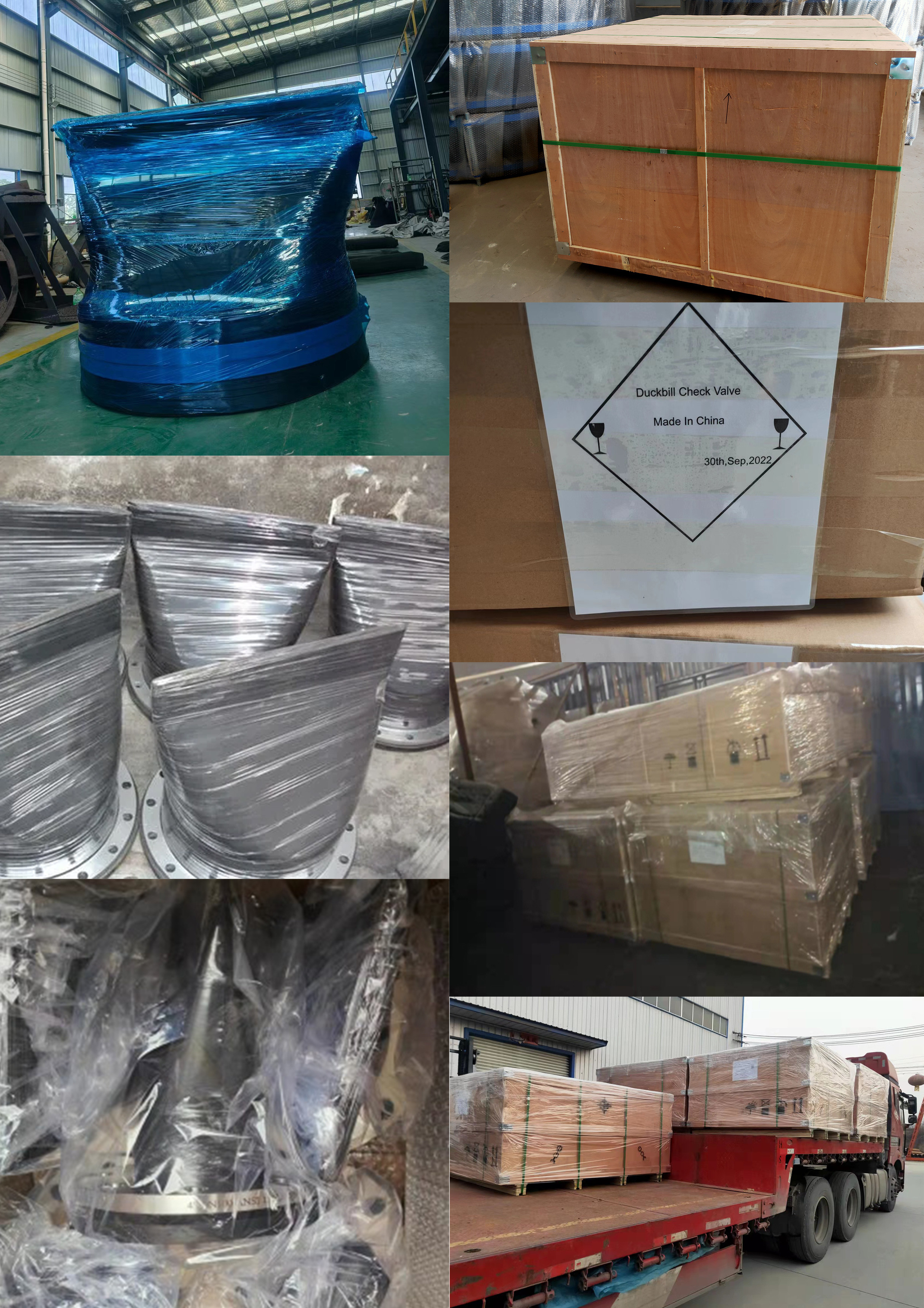 Prevent Backflow Flanged Duckbill Check Valve Customer Order From Uzbekistan For DN300 PN10 Stainless Steel Valves