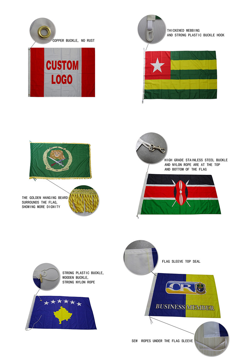 Polyester Yarn Fabric Advertising Banners Custom Color Digital Printing