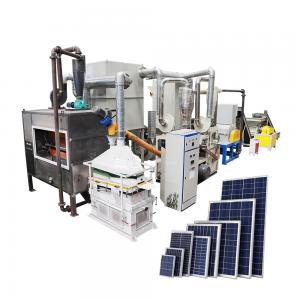 Quality 200-1000kg/h Capacity Sun Battery Solar Panel Recycling Machine Reduce Carbon Footprint wholesale