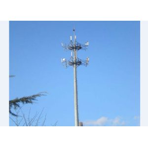 Quality High Wind Speed Monopole Telecom Tower CE AWS SGS Certificated wholesale