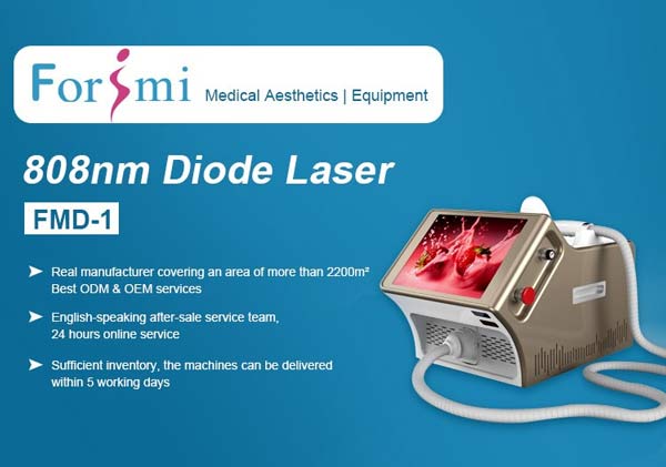 Obvious effect 808nm diode laser hair removal machine with 15 inch screen