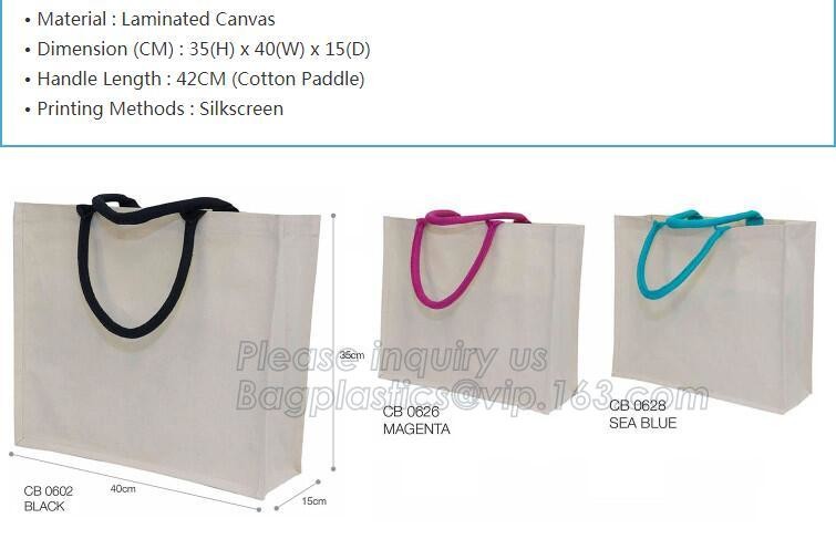 Canvas Cotton Natural Shopper Handle Rope Shoulder Tote Bag,Canvas Tote Rope Handle Drawstring Cotton Bag bagease packag