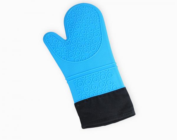 Cheap Portable Food Grade Heat Resistant Silicone Cooking Gloves Easy Clean For Baking for sale