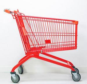 Quality Metal Baby Seat Supermarket Shopping Cart Baskets 1040 X 580 X 1010 mm wholesale