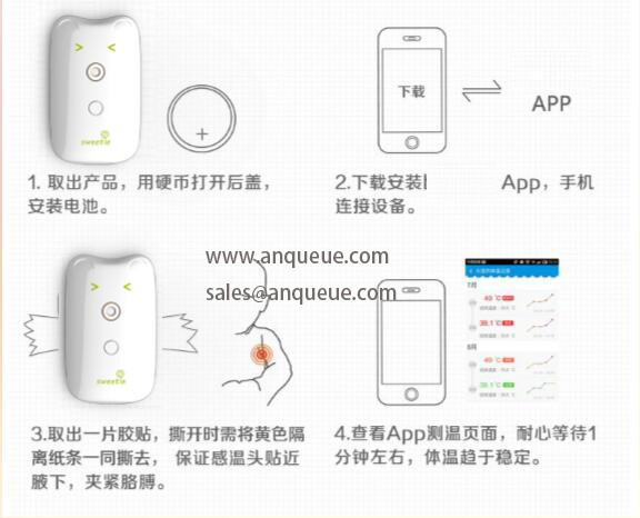 Cheap Bluetooth thermometer,smart sensor infrared thermometer,baby instant thermometer for sale
