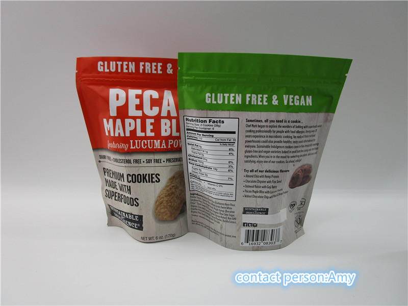 FDA 12 Oz Snack Bag Packaging For Cheese Bread / Cheese Puff / Biuscuit Packaging