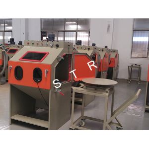 Buy cheap Cabinet Small Sand Blasting Machine / Small Metal Parts Automatic Sandblaster from wholesalers