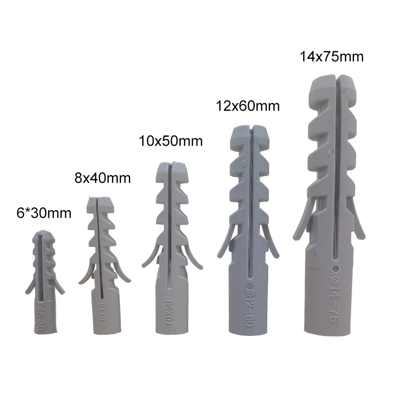 High Bearing Capacity Plastic Expansion Anchor Plastic Wall Inserts For Screws