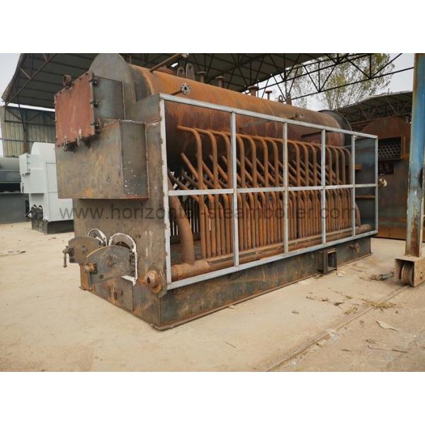 Horizontal Peanut Shell Briquetting Boiler / Sawdust Fired Steam Boiler