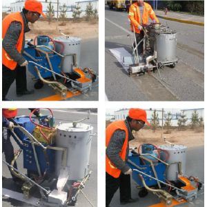 Pavement Automatic Thermoplastic Road Marking Machine For Crossing Line