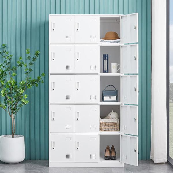 rustproof 15 Door Steel Locker Steel Staff Locker Almirah 900mm width