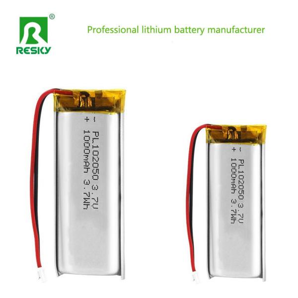 Power Lithium Battery Cell 102050 3.7v 1000mAh Rechargeable Lithium Polymer Battery Cell
