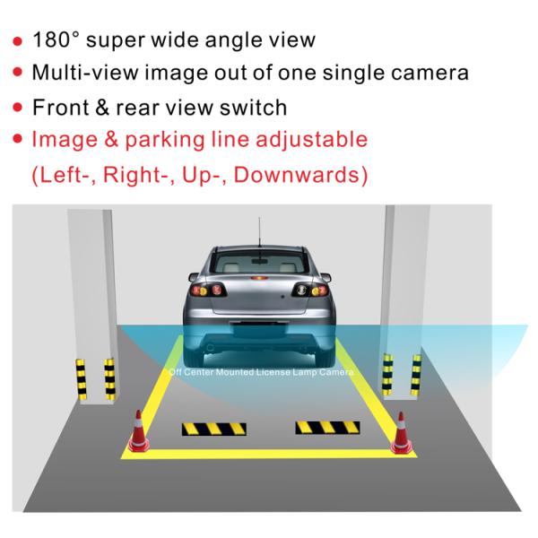 Horizontal Viewing Angle Reversing Car Rear View Camera For Car Parking Line