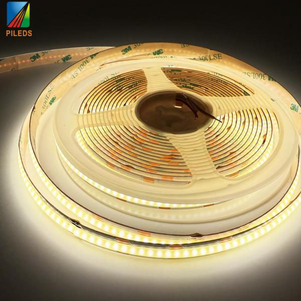 Cheap 624led/m 24V 14W/m Dual White COB Led Strip CCT Tunable 2700K to 6500K Cri 90 Color Temperature Adjustable for sale