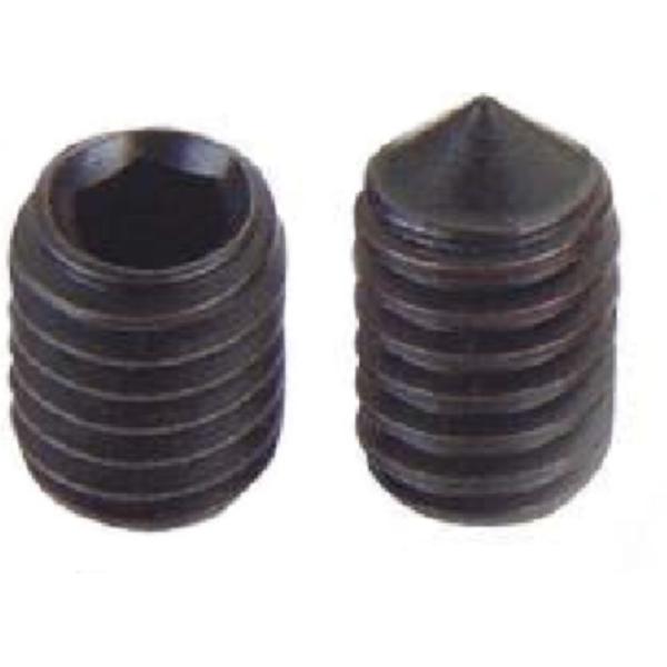 M4 Hexagon Socket Grub Screws Cone Point Galvanized Steel Fastener
