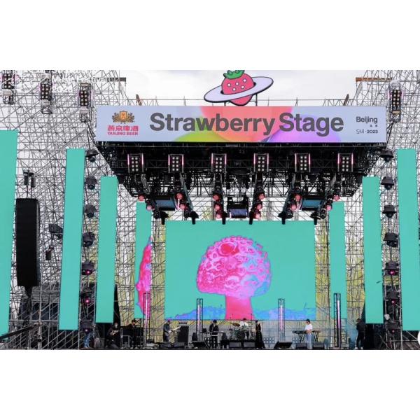 High Brightness Full Color RGB P6 LED Rental Screen 960Mm X 960Mm Indoor Cabinet